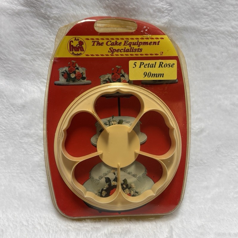 FMM 5 Petal Rose Cutter 90mm Cake Decorating Fondant Gum Paste Flower Tool