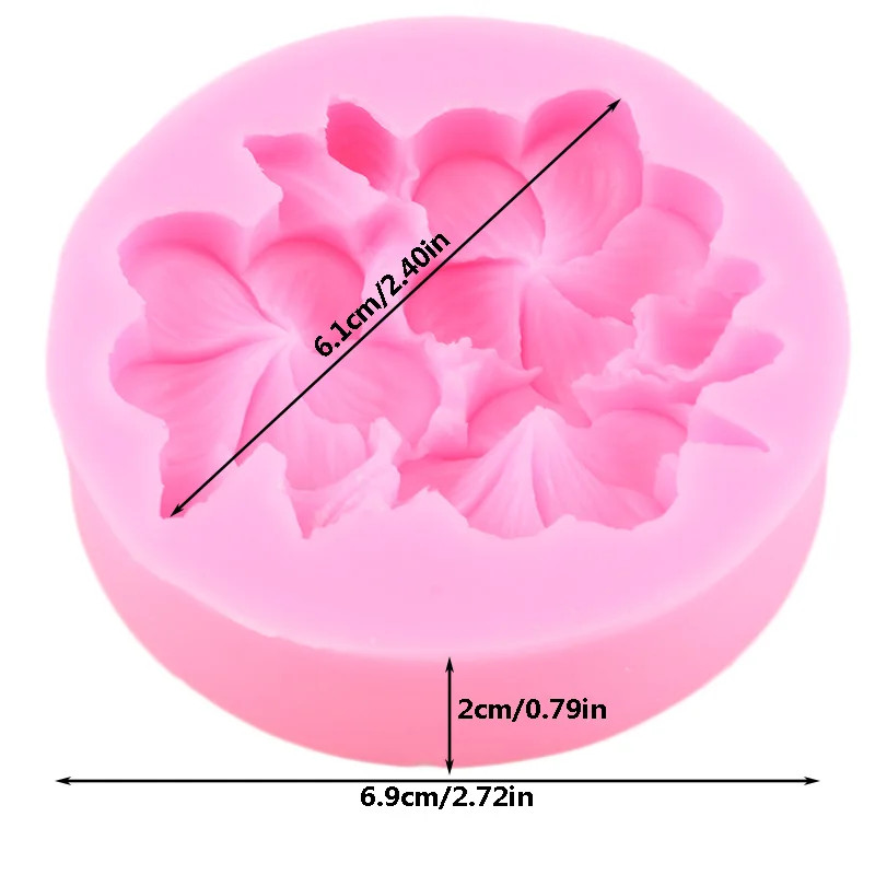 DIY Flower Silicone Mold Gardenia Plumeria Fondant Molds Cake Decorating Tools