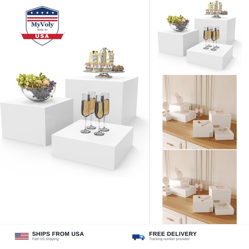 PecMuikee Buffet Risers, Food Risers for Buffet Table, Display Stand Shelf fo…