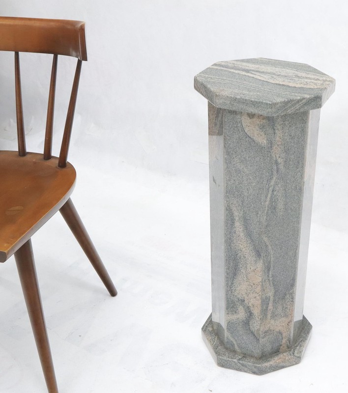 Grey Granite Stone Octagon Shape Pedestal Stand gallery