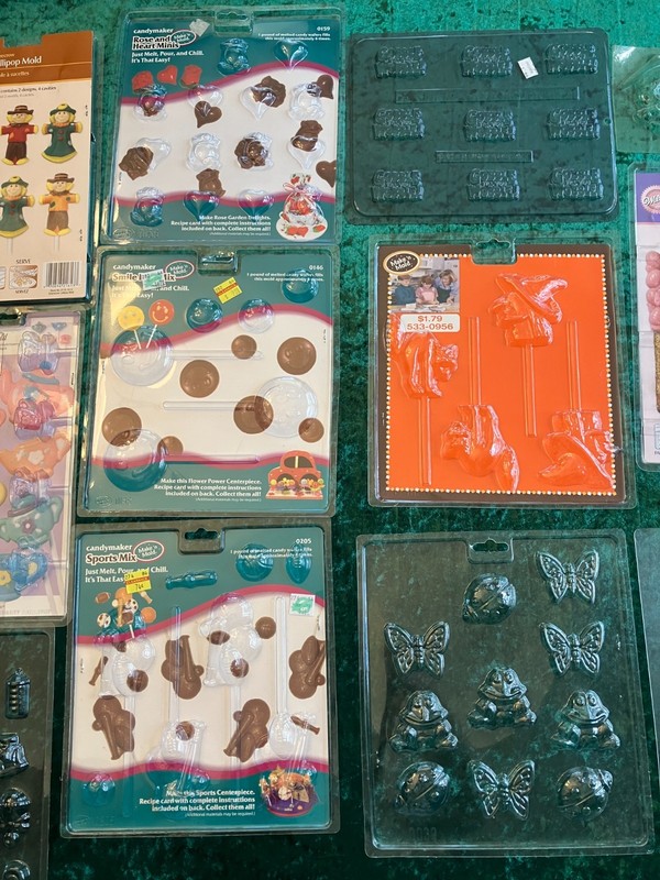 Candy Molds -- Variety Lot of 15 -- Wilton, Make n Mold, Lorann, Apollo, CandyMk gallery