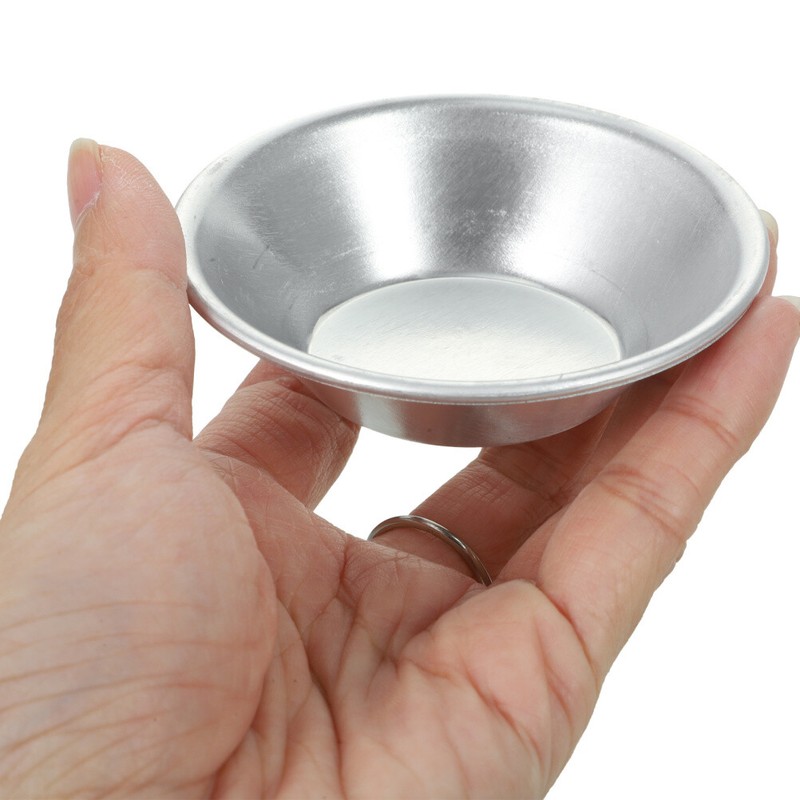 10PCS DIY Small Cake Mold Stainless Steel Egg Tart Round Resuable Nonstick gallery