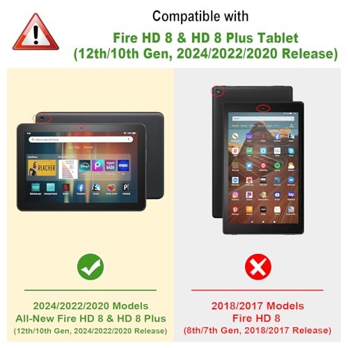 Case for Kindle Fire HD 8 & HD 8 Plus Tablet (12th/10th Generation, Black gallery