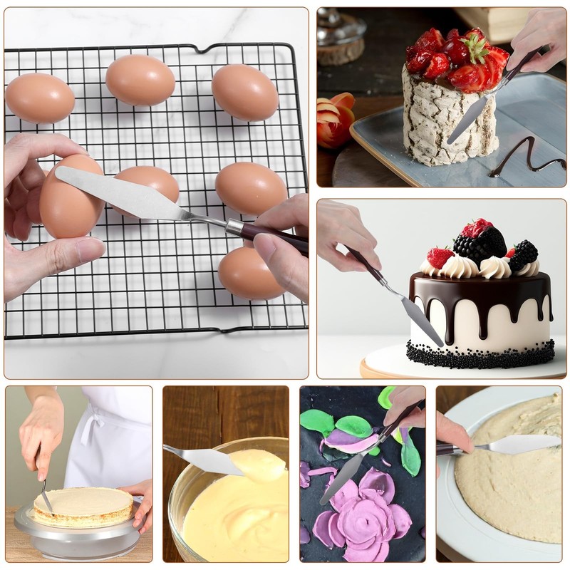 5 PCS Cake Cream Spatula Stainless Steel Icing Frosting Decorating Tool gallery