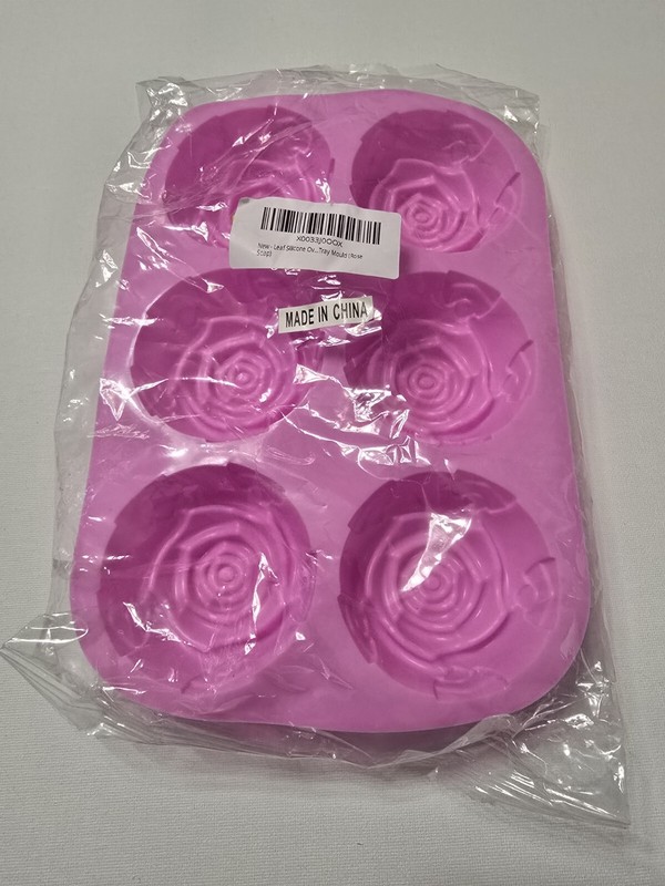 6 Rose Silicone Mold Soap Mini Cake Baking Plaster Resin Candle Making Jelly gallery