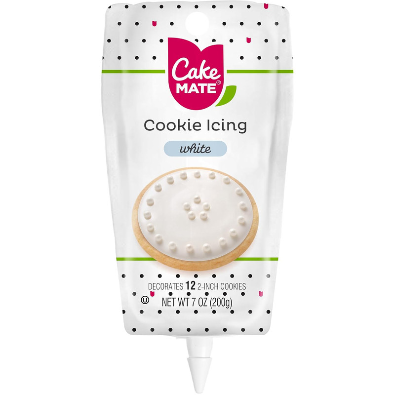 Cookie Icing, Fast-Drying Squeeze Pouch Icing for Decorating Sugar Cookies & Gin