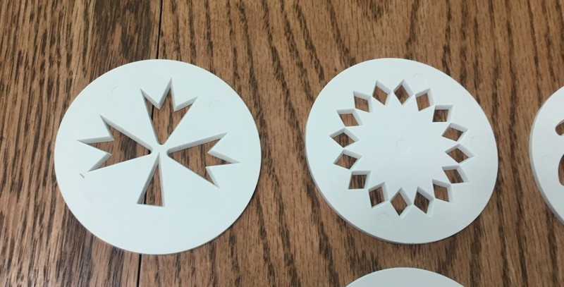 PAMPERED CHEF COOKIE PRESS # 1525 REPLACEMENT DISCS / SET OF 15 gallery