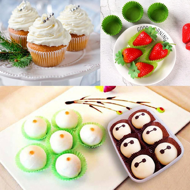 Rainbow Standard Cupcake Liners 400 Count Colorful Paper Baking Cups Disposable gallery