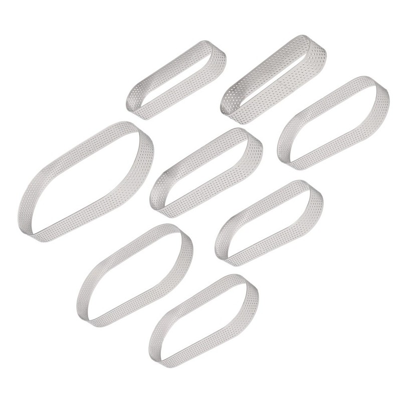 8 Pcs Tart Rings for Baking Cooking Crumpet Dessert Mousse Molds