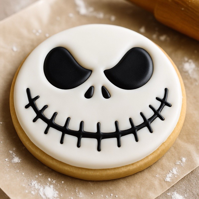 Custom Made Jack Skellington Face Cookie Cutter, Fondant Cutter, Craft Tool