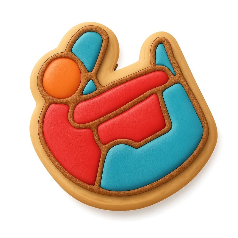 Bow Pose Cookie Cutter & Stamp, Fondant & Clay – 4×3.5