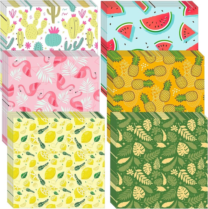 960 Pcs Hawaiian Wax Paper Sheets Sandwich 12 x 12 Inch Summer
