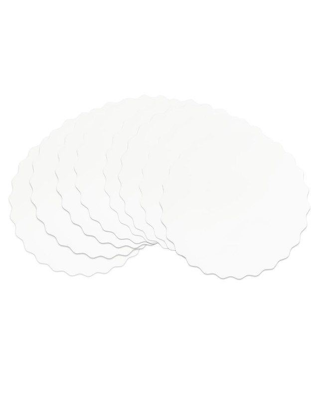 15 PCS 11 Inch White Wave Round Cake Boards Base Food Grade Cardboard gallery