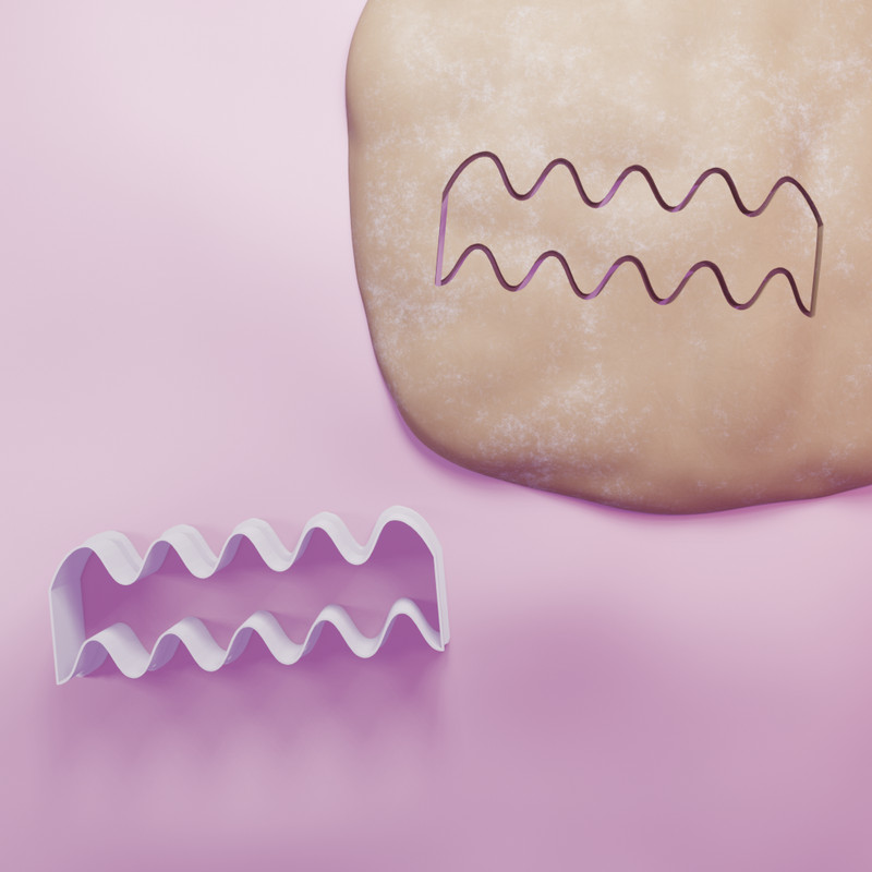 Curve Pattern cookie cutter