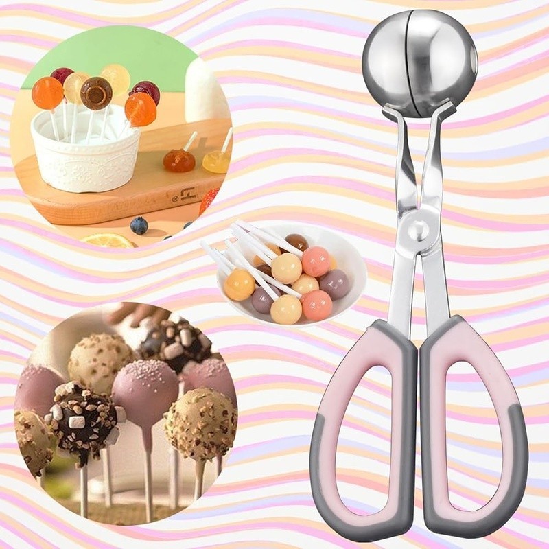 Complete Cake Pop Kit 100 Sticks Wrappers Twist Ties & Mold DIY Treats New gallery