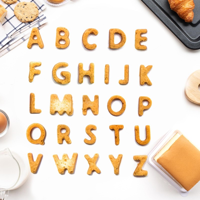 26Pcs Extra Large 2.6in Alphabet Letter Cookie Cutters Shapes - Stainless Ste... gallery