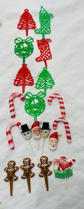 Vintage Cake & Cupcake Topper Picks Ballet Flowers Christmas Sesame Street 150pc gallery