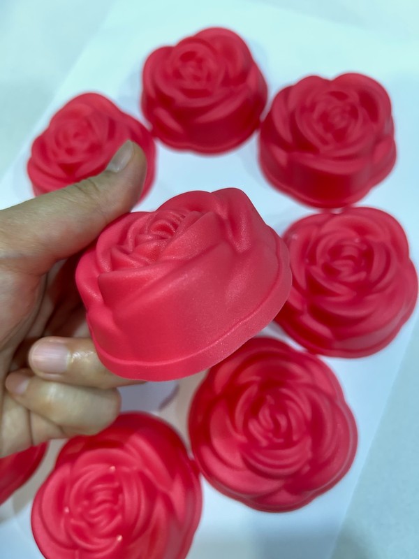 10 Pcs Cavity Rose Cake, Gelatin, Jelly Or Pudding Mold gallery