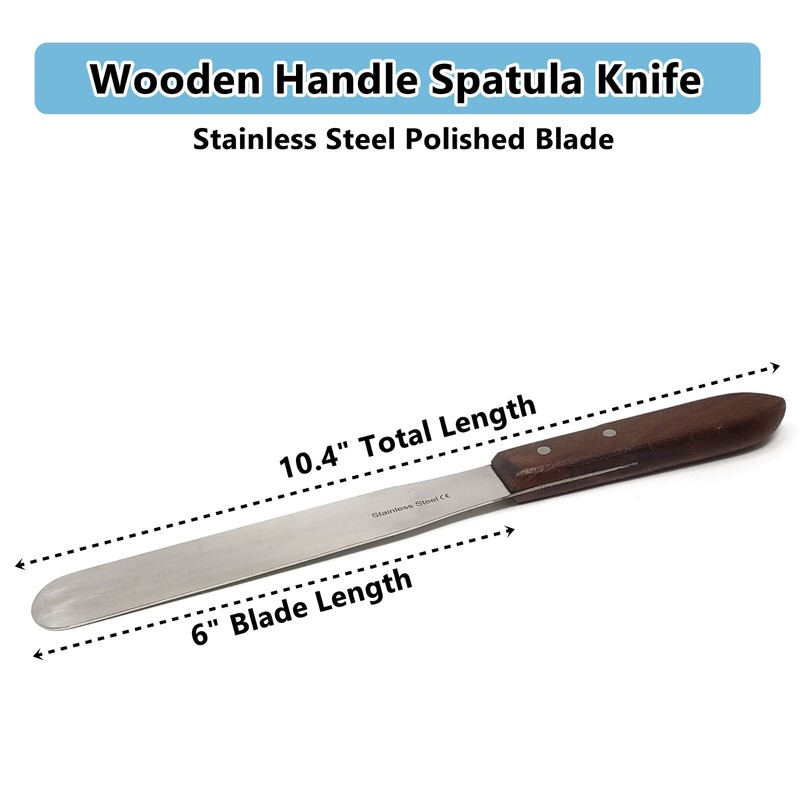 Icing Cake Spatula Set Stainless Steel Decorating Frosting Spreader Knife 10.4" gallery
