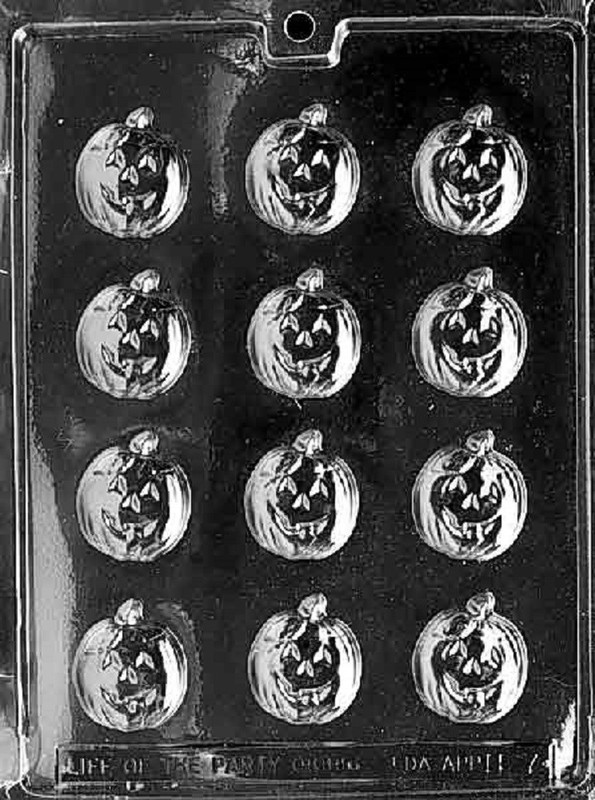 H007 Pumpkin Mints Halloween Chocolate Candy Soap Molds w/Instructions