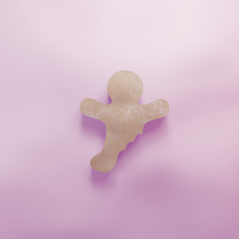 Gingerbread Man with Bitten Leg Cookie Cutter gallery