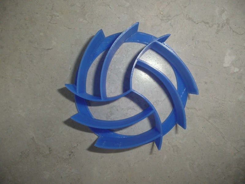 VOLLEYBALL SET OF 2 SIZES CONCHA COOKIE CUTTERS MEXICAN SWEET BREAD STAMP PR1766 gallery