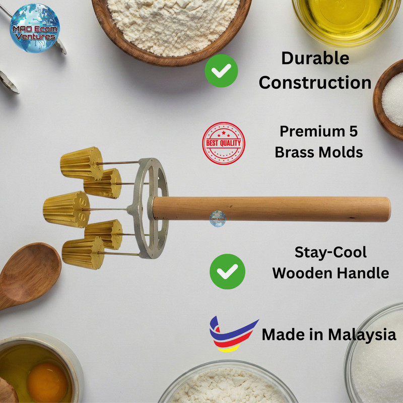 5 in 1 Pie Tee Brass Mold Top Hat Patty Shell Croustade Nyonya Tart Maker EID gallery