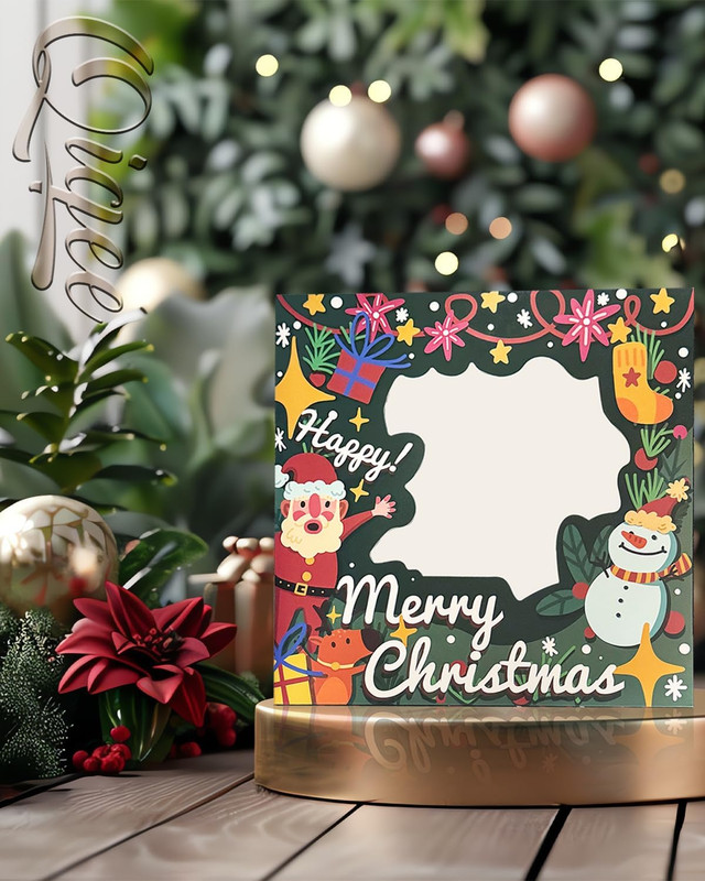 Christmas 12X12X6 Cake Box, 18 Sets Christmas Cake Box with Window ＆ 18 Sets 12" gallery