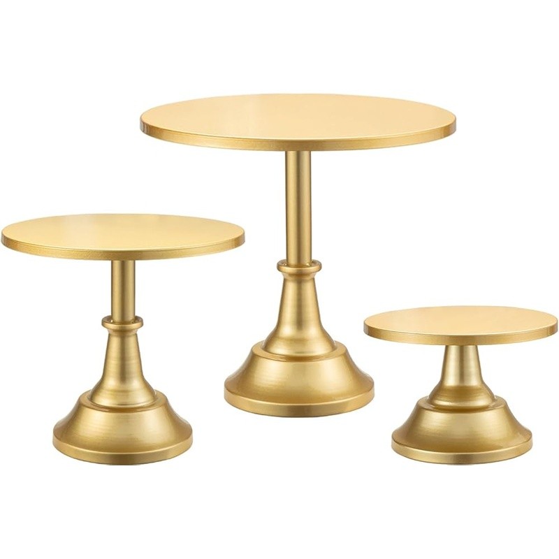 Food Safe Metal Cake Stand Easy Assemble Round Decorative Tiered Display New gallery