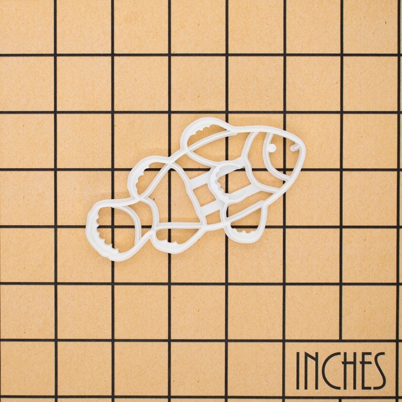 Clownfish Cookie Cutter - under the sea mermaid nautical marine beach ocean fish gallery
