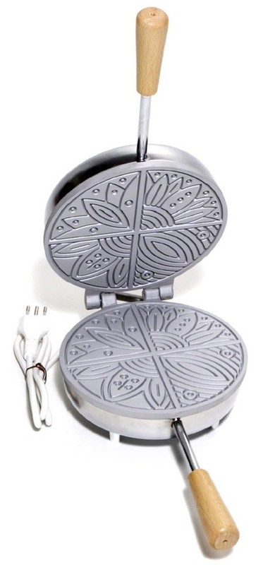 Iron Pizza Plate Electric Pods Fan Thin Mold 4 Seater CE