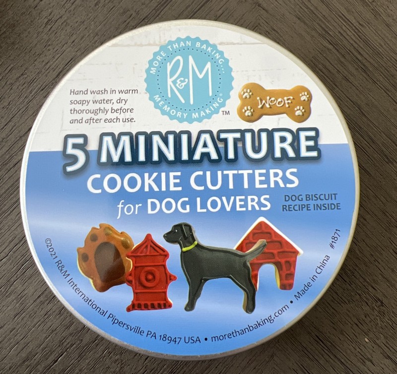 5 Pcs Tin~Plated Steel Dog Bone Cookie Cutter Biscuit Cutter Mold for Dog Treats