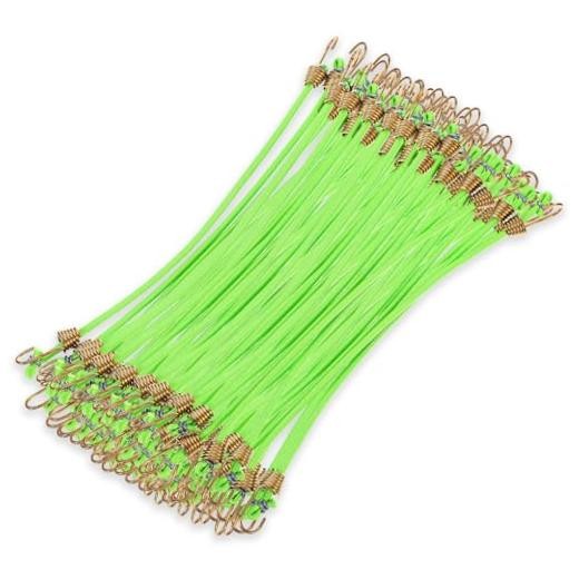 100 Pack Small Bungee Cords with Hooks, 10-Inch Elastic Straps for Camping,