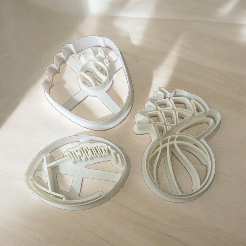 Sports Themed Cookie Cutter / Fondant Cutter / Cupcake Topper Large