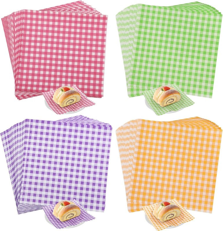 Memorial Day Baking Parchment Paper for Food Wrap 7 * 7 Inch, 100 Sheets