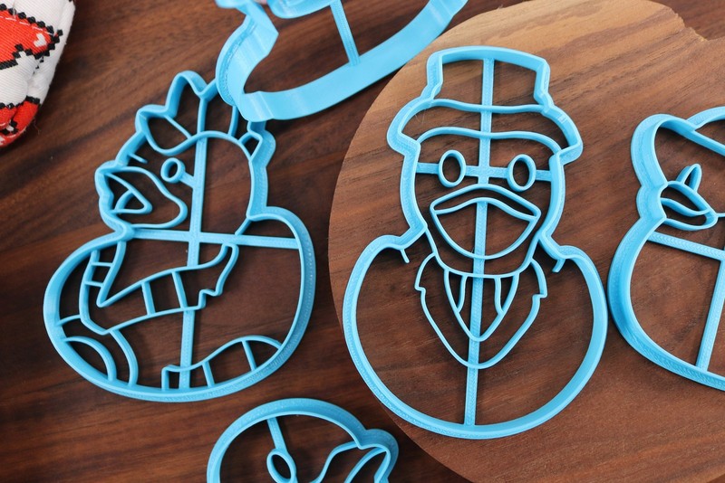 Rubber Duck Cookie Cutters - Rubber Ducky, Cool Duck, Punk Duck, Hat Duck, gallery