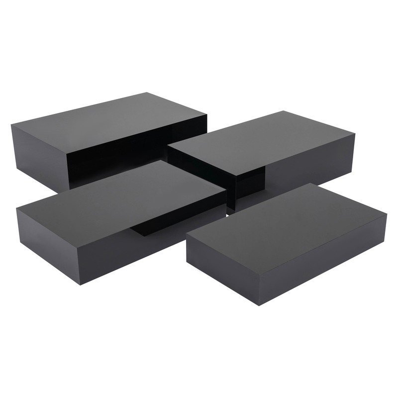 4 in 1 Black Acrylic Display Stand Risers Set Cake Stand Display Platform gallery