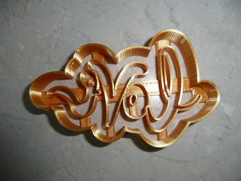 LOVE WORD CURSIVE LETTERS DETAILED COOKIE CUTTER MADE IN USA PR5057 gallery