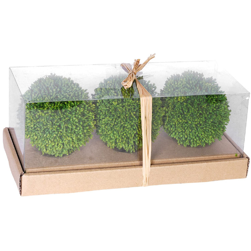 A & B Home Ab Home 4 Green Boxwood Balls Artificial Plant Topiary Orb Indoor
