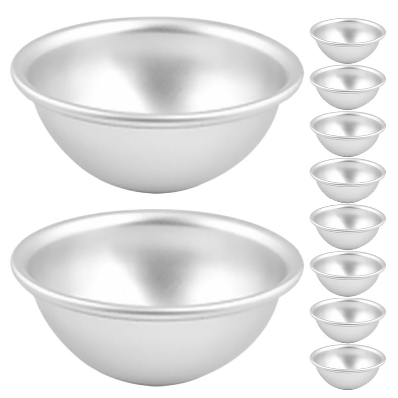 10Pcs Metal Baking Mold Pudding Dome Shaped Pan Aluminum Alloy Cake gallery