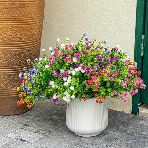 Bundles Artificial Flowers for 12 Mix1(purple+red+pink+white+yellow+fuchsia) gallery