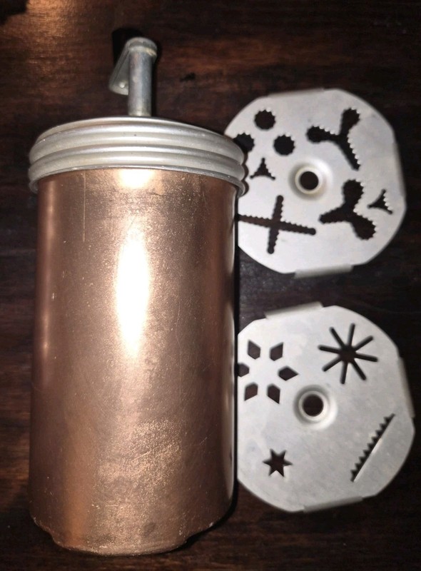 Mirro Aluminum Dial-A-Cookie Press 2 Discs For Baking~ Rare Hand Crank Style