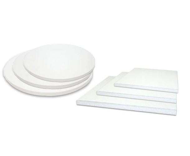 Cake Drum 1/2″ thick – SILVER SQUARE 8″