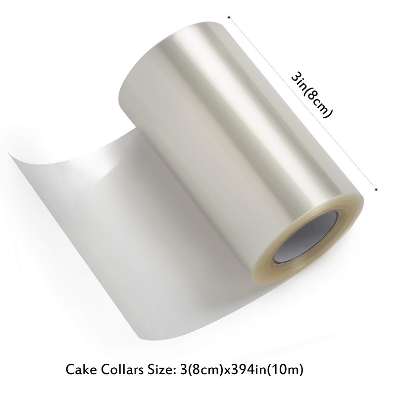 4Pck Cake Collar 3.1 x 394 inch Acetate Sheets Clear Acetate Roll and Transpa... gallery