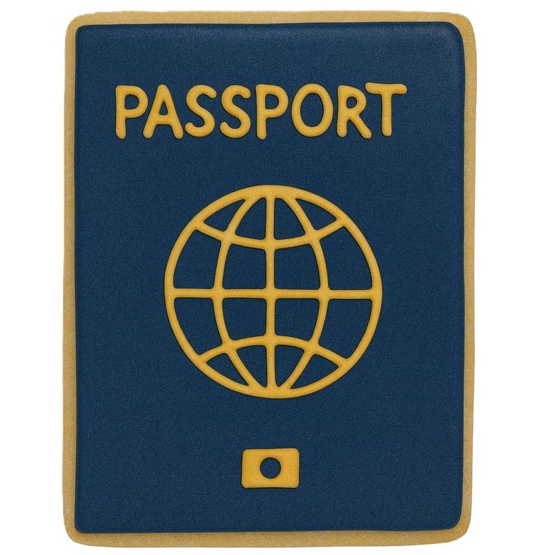 7 Piece Travel Agent Vacation Cookie Cutter Set Metal Suitcase Passport Airplane gallery