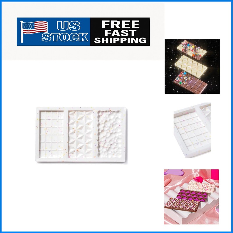 Elegant Candy Bar Silicone Mold by Women-Owned Brand – 3 Designs Available