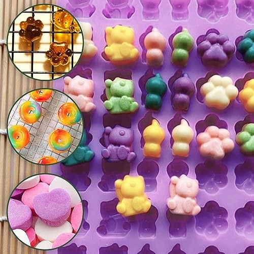 Silicone Gummy Molds Set of 5, Candy Molds with 2 Droppers for 5 Shape gallery