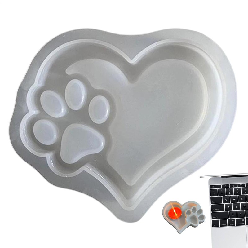 Big Paw Print Silicone Mould For Resin Casting Candle Making Craft Mold Supplies gallery