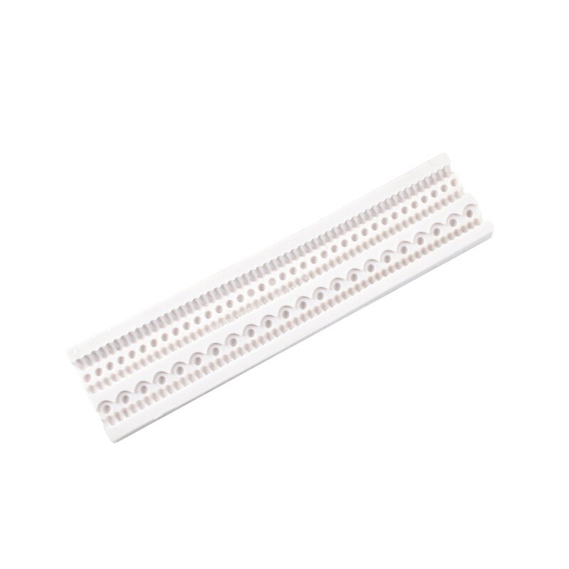Silicone Pearl Border Mould Fondant Sugarcraft Candle Soap Clay Resin