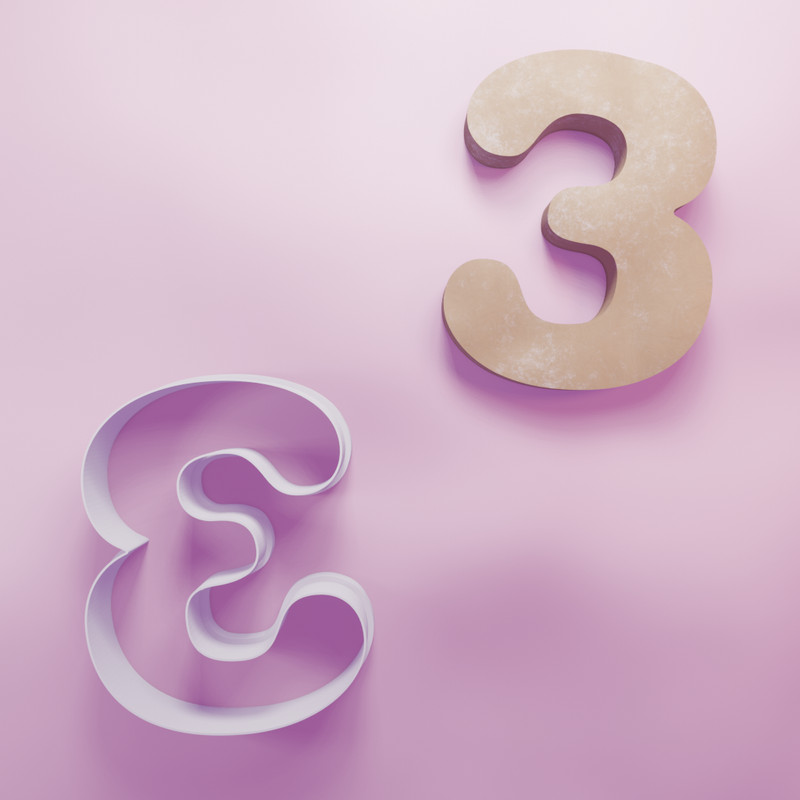 Number 3 Cookie Cutter gallery